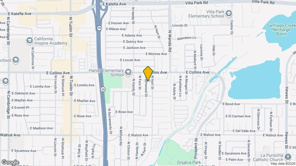 829 N Elmwood St Map and Location Details
