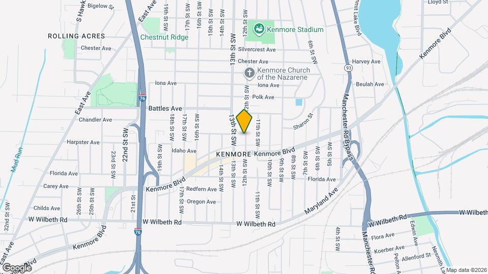 2160 12th St SW Map and Location Details