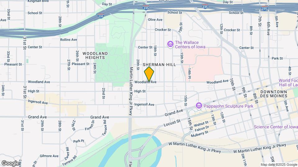 1818 Woodland Ave Mapa y Detalles de la Ubicación