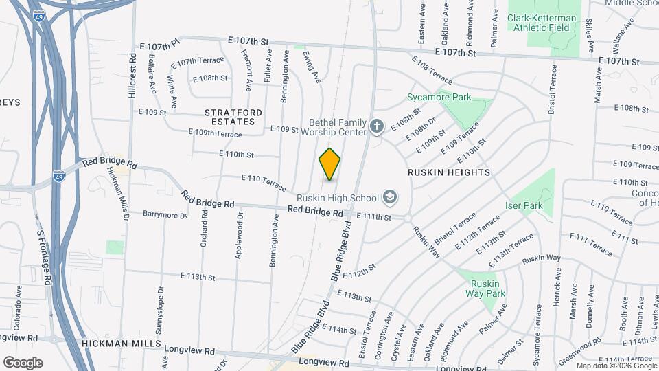 11008 Cambridge Ave Map and Location Details