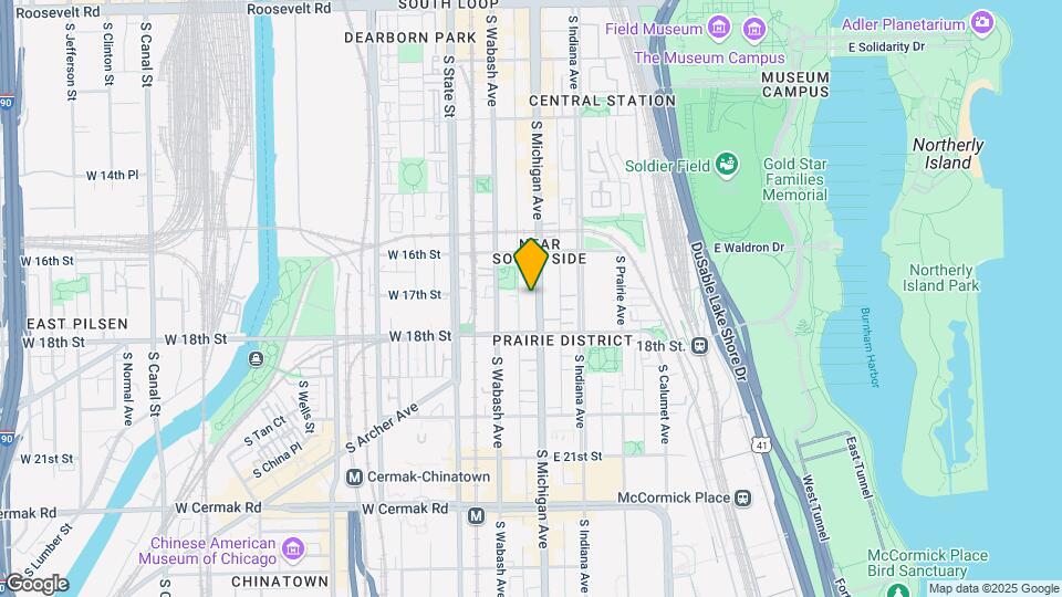 1700 S Michigan Ave, Unit 613 Map and Location Details