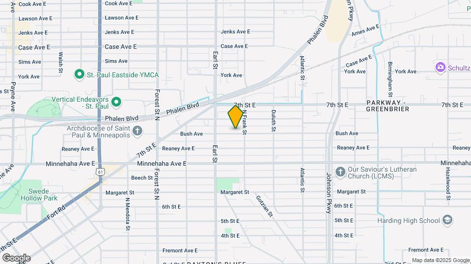 1099 Bush Ave Mapa y Detalles de la Ubicación