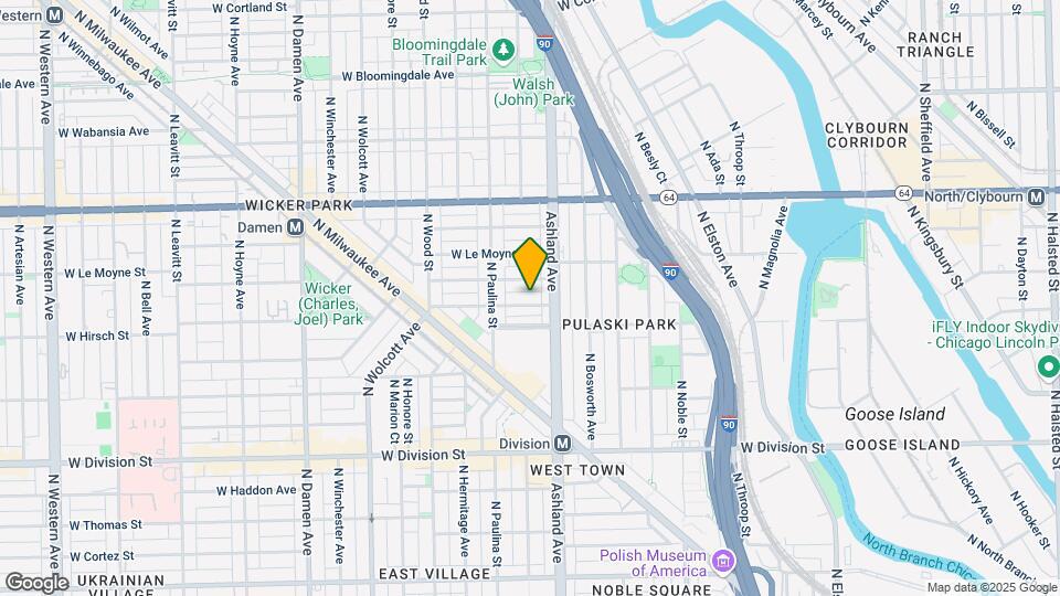 1624 W Beach Ave Map and Location Details