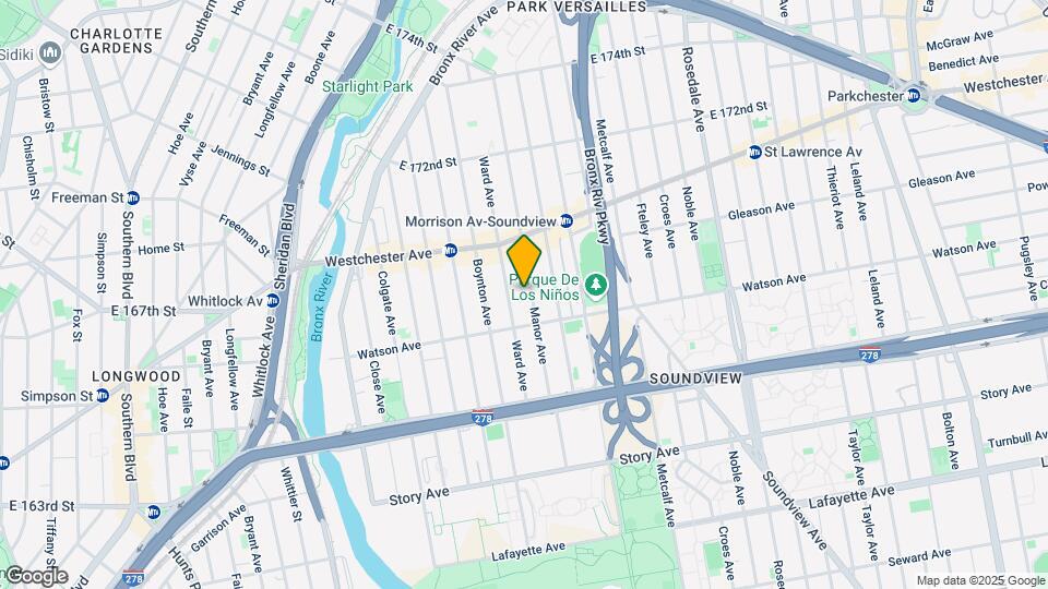 1131 Manor Ave Map and Location Details