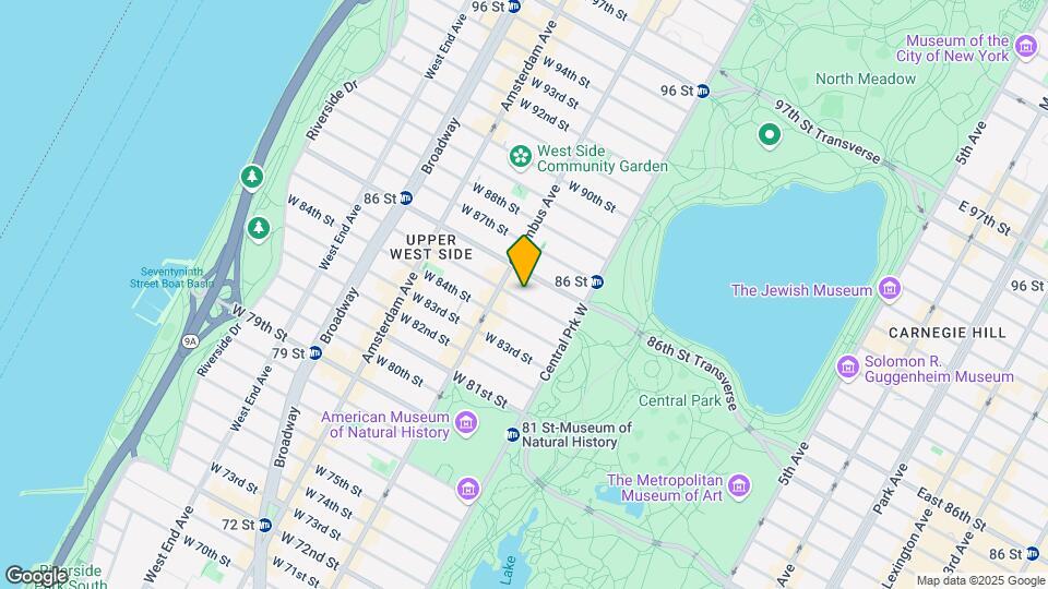 63 W 85th St Map and Location Details