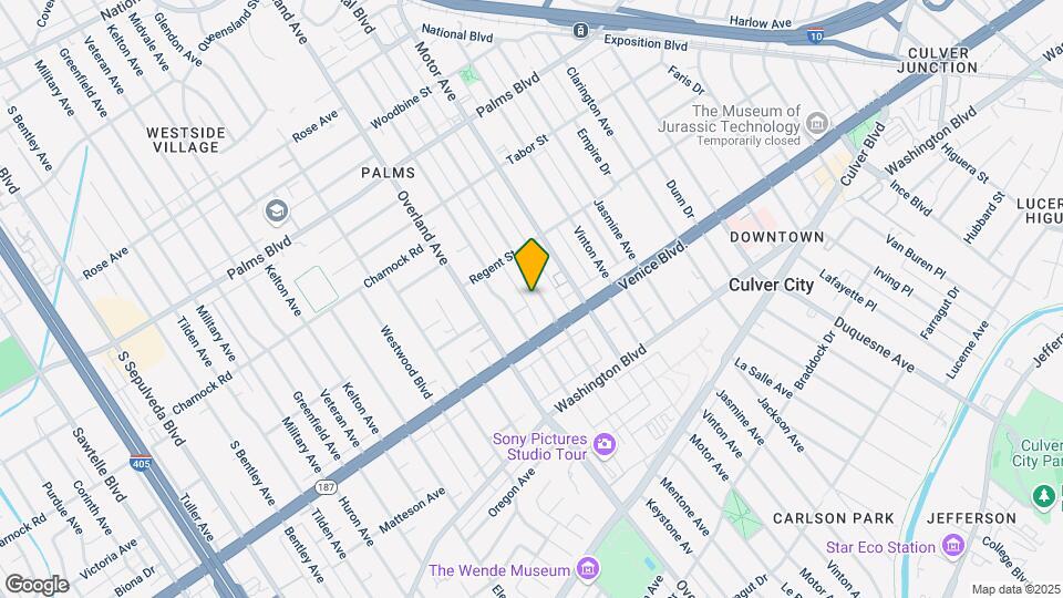 3755 Mentone Ave Mapa y Detalles de la Ubicación