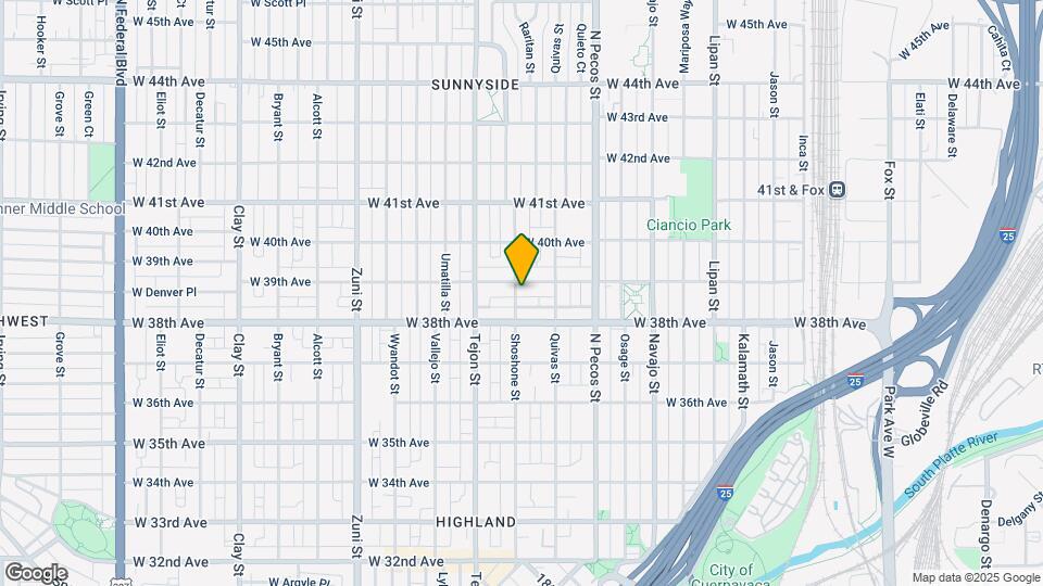 3870 Shoshone St Mapa y Detalles de la Ubicación