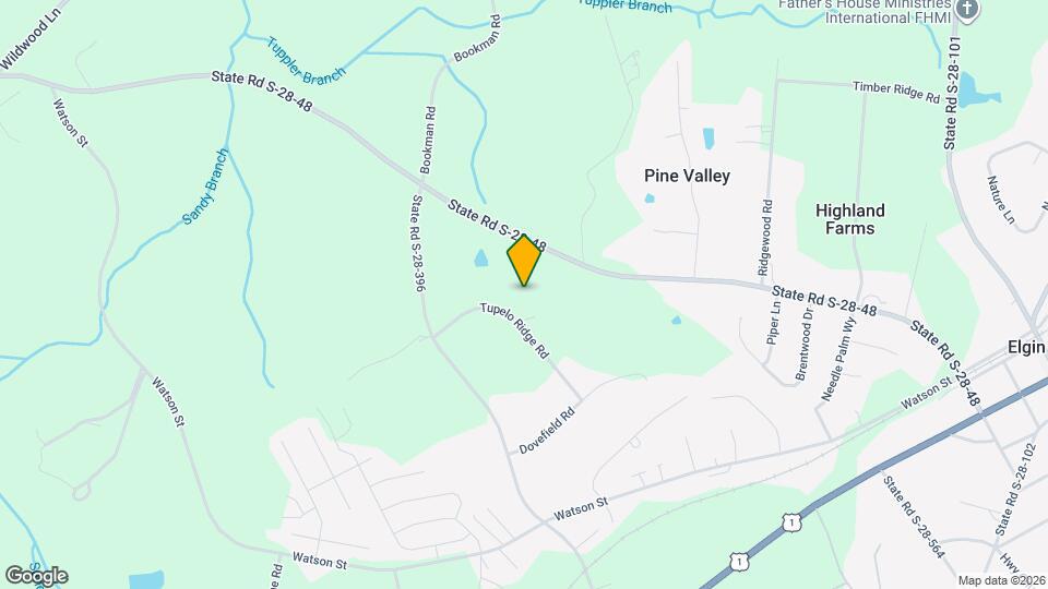 1407 Tupelo Ridge Rd Map and Location Details