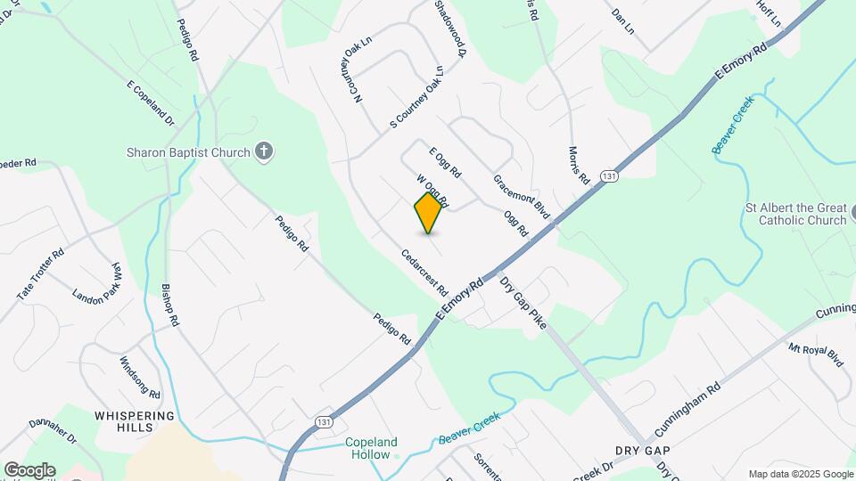 7629 Crestland Rd Map and Location Details