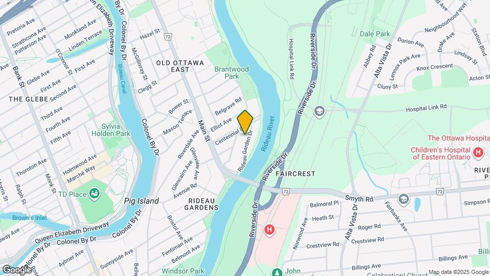 1874 Rideau Garden Dr Map and Location Details