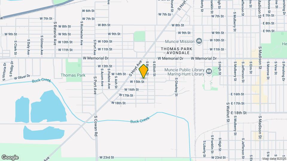 1108 W 15th St Map and Location Details