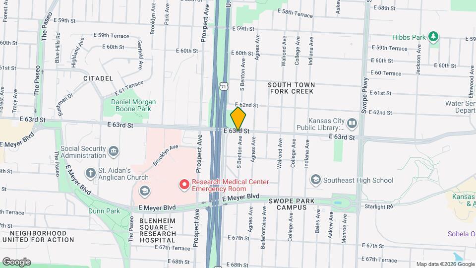 2819 E 63rd St Map and Location Details