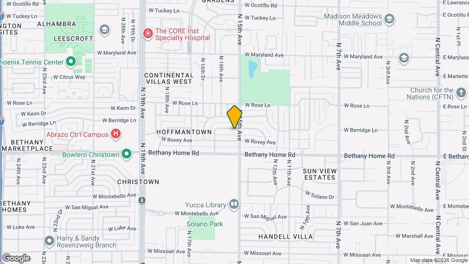 1507 W Berridge Ln Map and Location Details