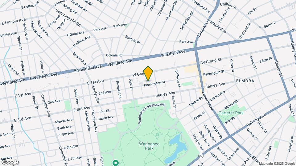921 Pennington St Map and Location Details