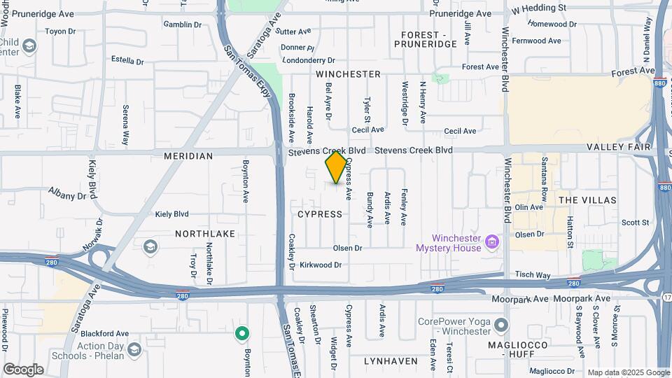 3524 Alden Way Map and Location Details