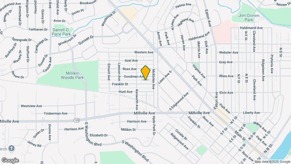 1026 Franklin St Map and Location Details