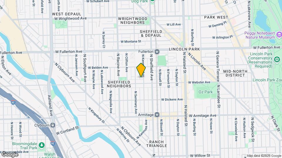2214 N Kenmore Ave Map and Location Details