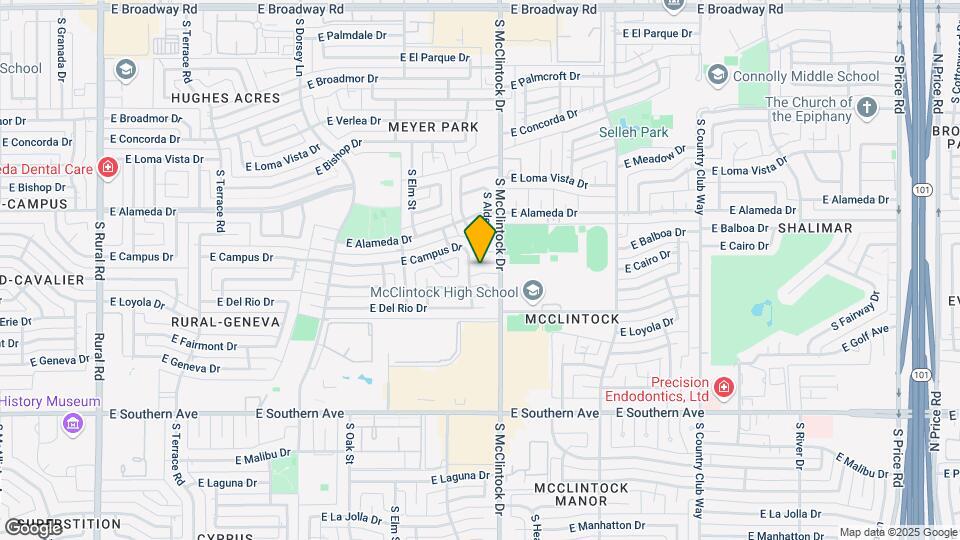 1733 E Campus Dr Map and Location Details