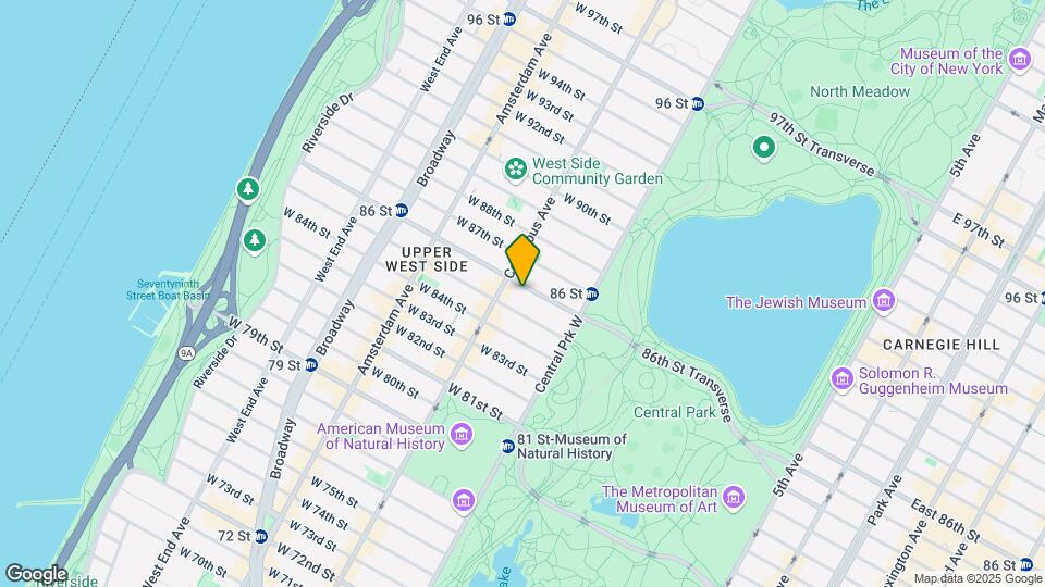 46 W 86th St Map and Location Details