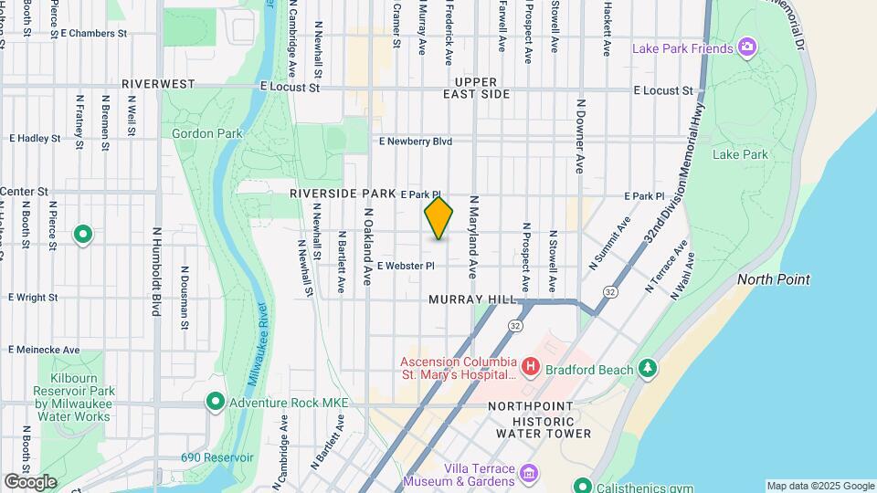 2577 N Frederick Ave Mapa y Detalles de la Ubicación