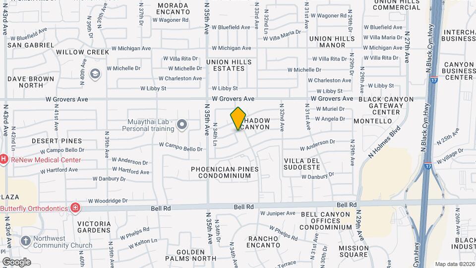 17455 N 34th Dr Map and Location Details