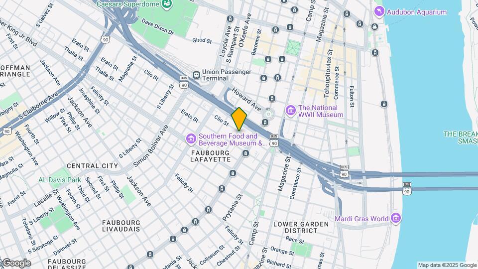 1204 Carondelet St Map and Location Details