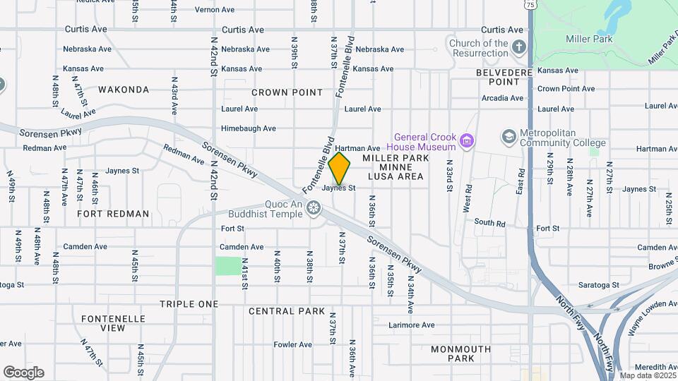 5421 N 37th St Map and Location Details