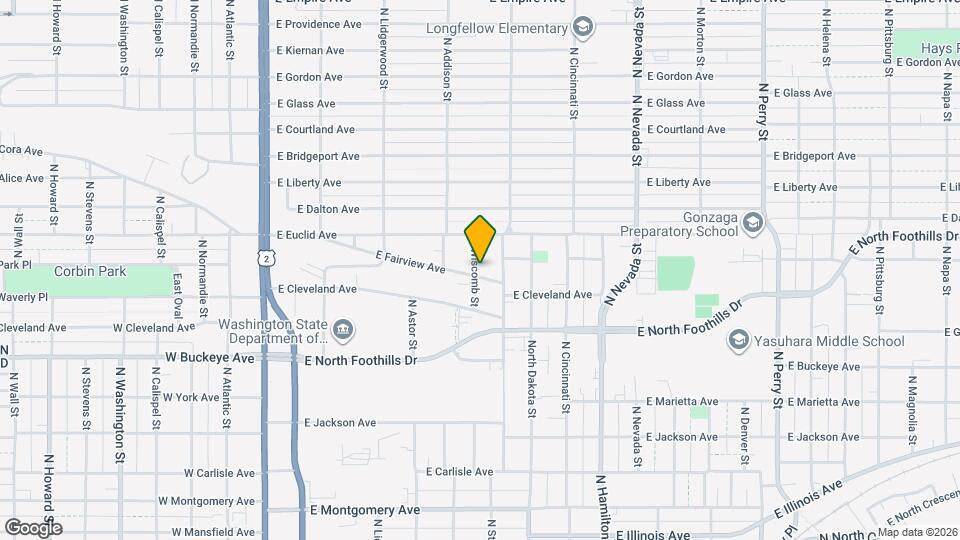 547 E Fairview Ave Mapa y Detalles de la Ubicación