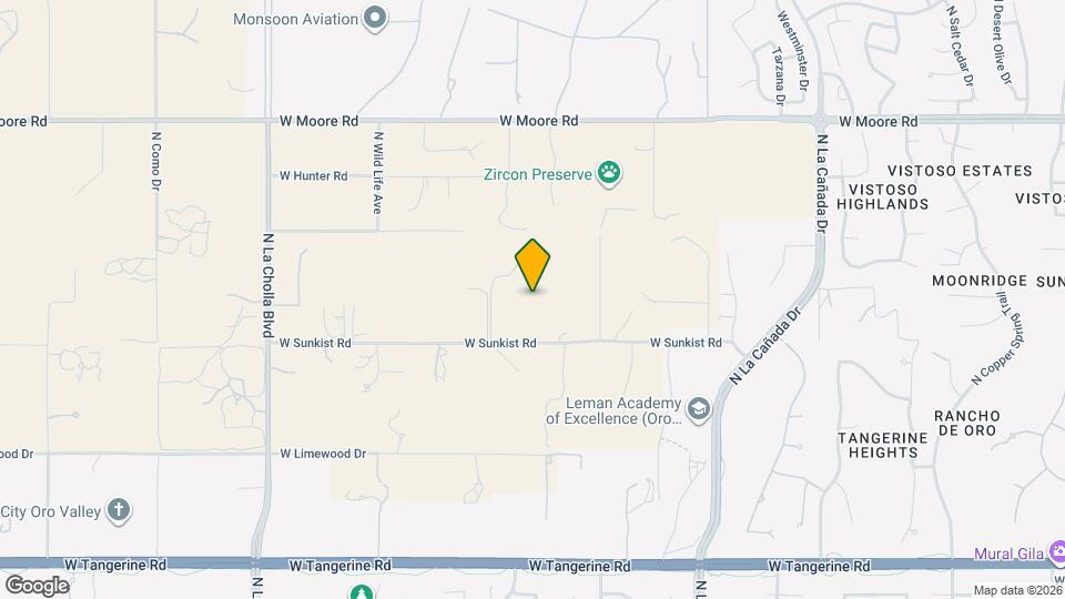 1692 W Sunkist Rd Map and Location Details