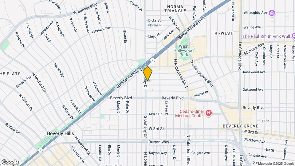 408 N Doheny Dr Map and Location Details
