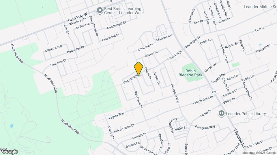 402 Las Colinas Dr Map and Location Details