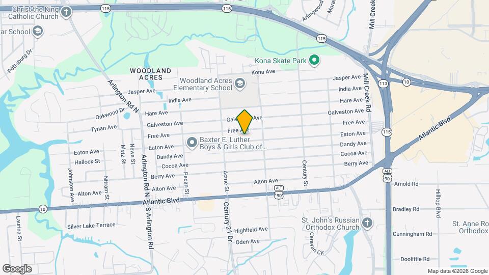 8225 Eaton Ave Map and Location Details