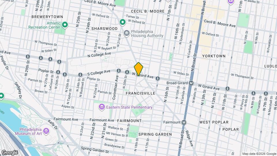 931 N 19th St Map and Location Details