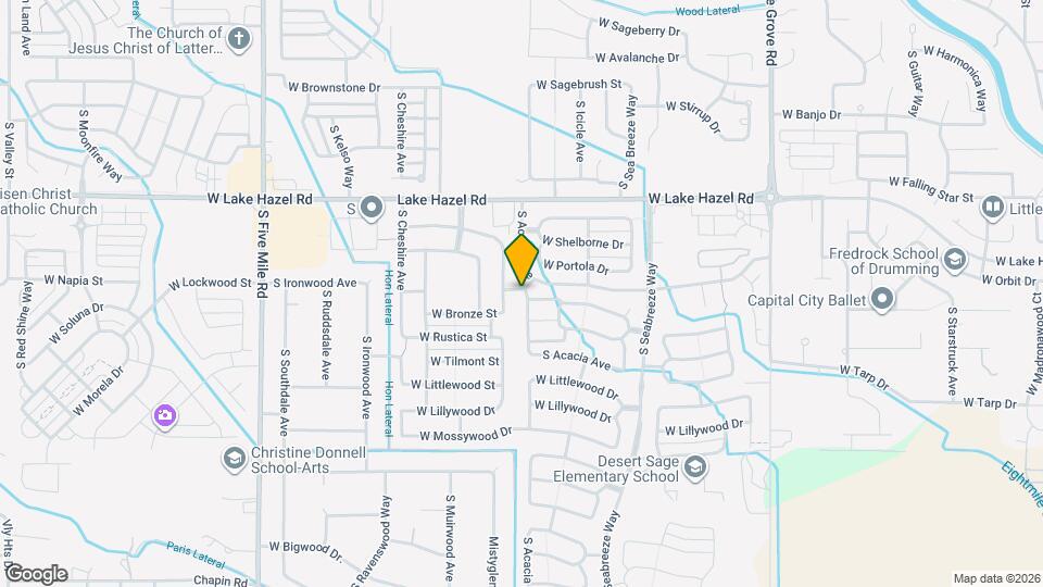 6511 S Acacia Ave Map and Location Details