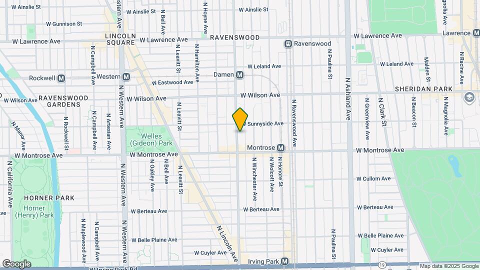 4443 N Damen Ave Map and Location Details