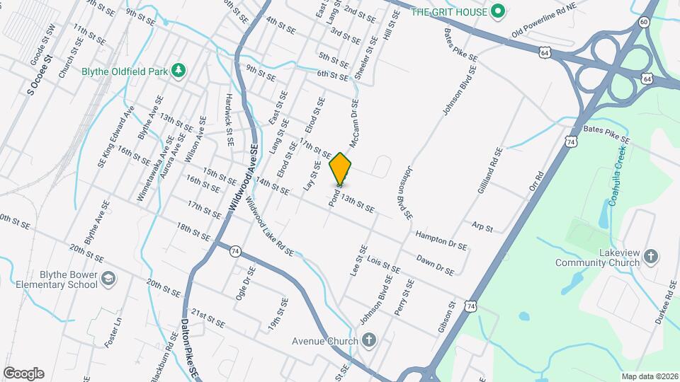 1299 Pond St SE Map and Location Details