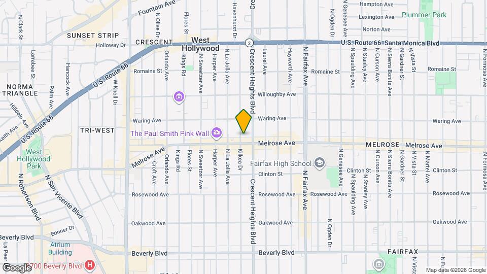 714 N Kilkea Dr, Unit 714 Mapa y Detalles de la Ubicación