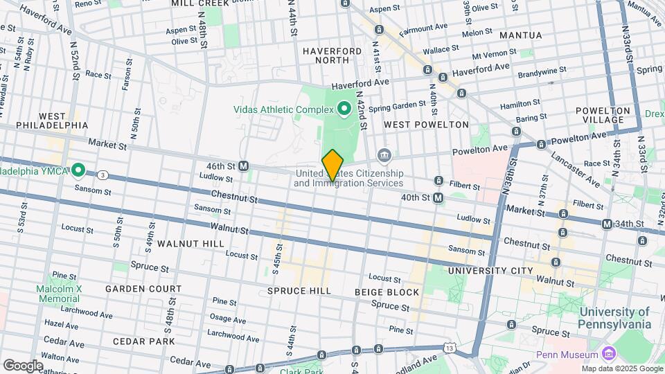 4 S 43rd St Map and Location Details