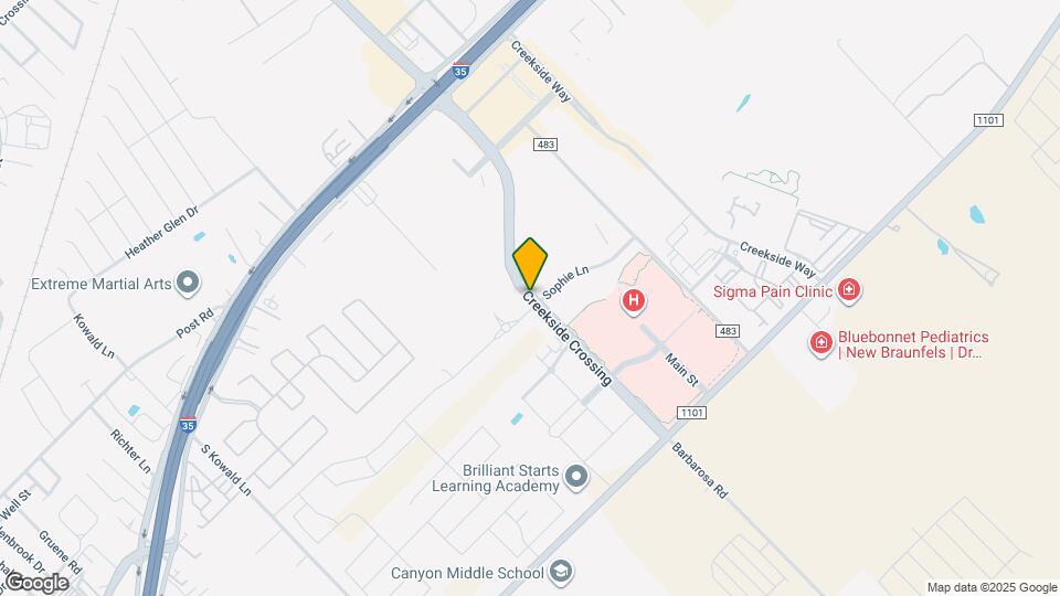 374 Creekside Curve Map and Location Details