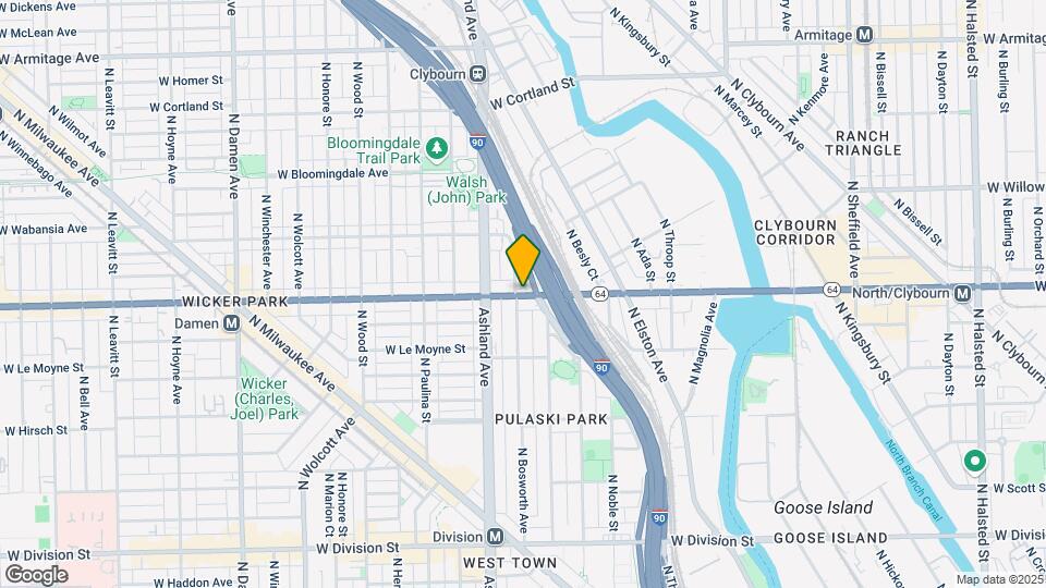 1544 W North Ave Map and Location Details