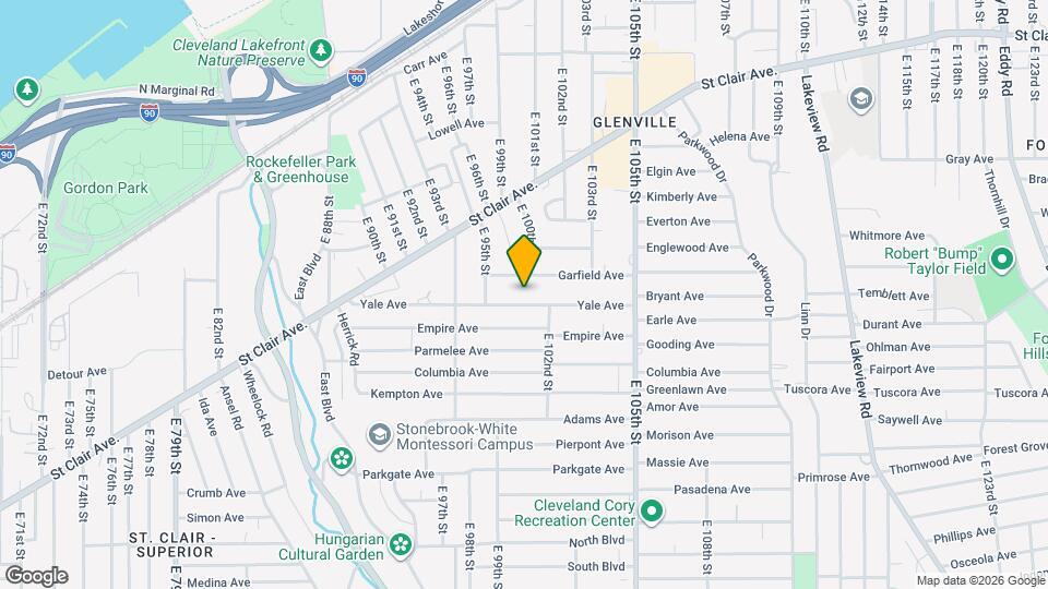 9901 Yale Ave Map and Location Details
