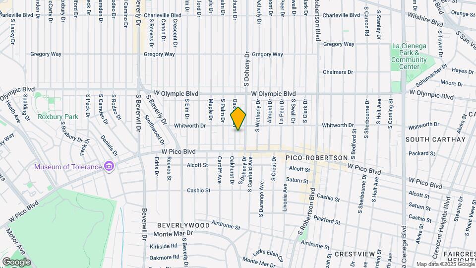 1118 S Oakhurst Dr, Unit #1 Map and Location Details