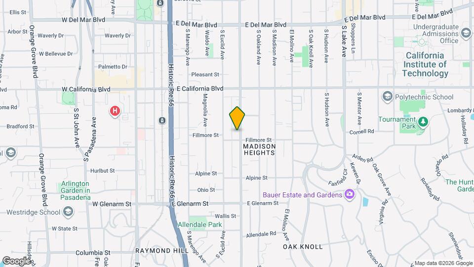 761 S Los Robles Ave Map and Location Details