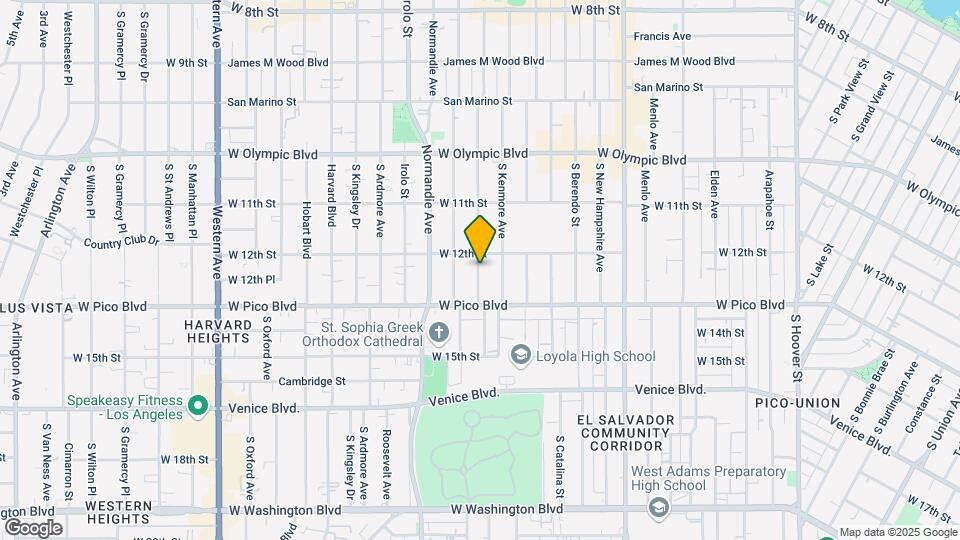 1216 Fedora St Map and Location Details