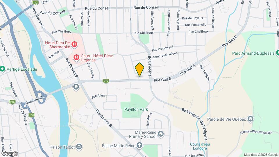 885 Galt Rue E Map and Location Details