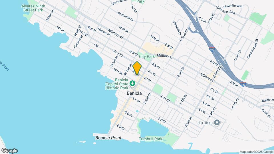 857 First St Map and Location Details