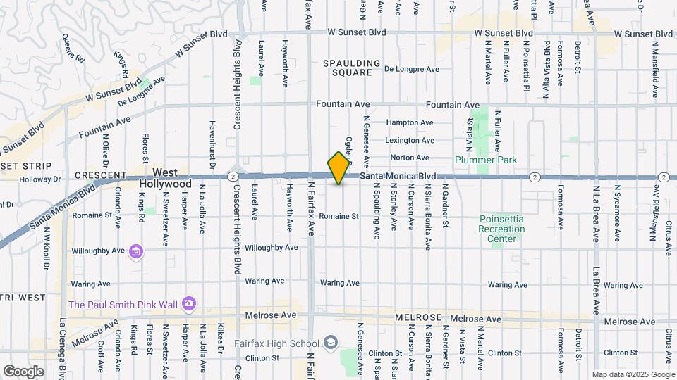 1047 N Ogden Dr Map and Location Details