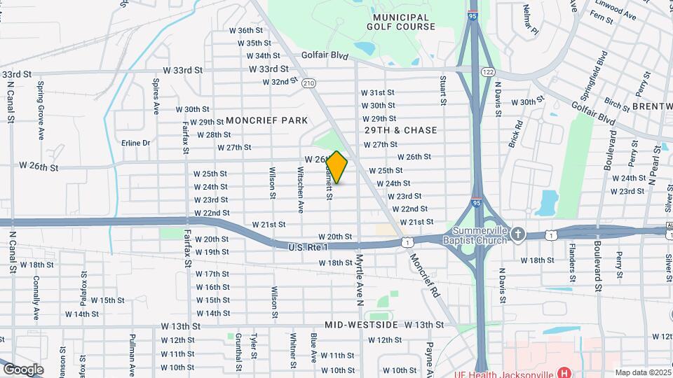 1354 W 24th St Map and Location Details