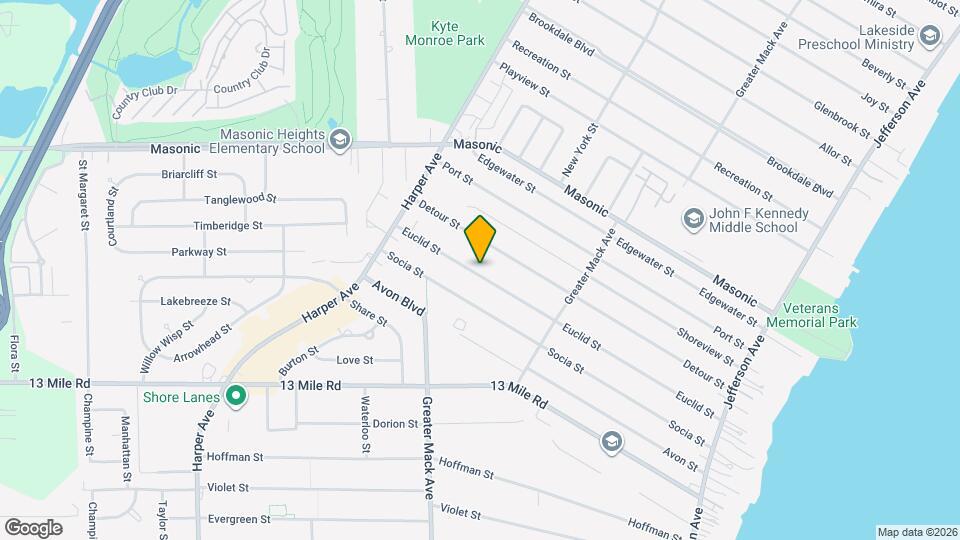 22521 Euclid Mapa y Detalles de la Ubicación