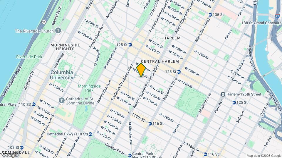 215 W 121st St Map and Location Details